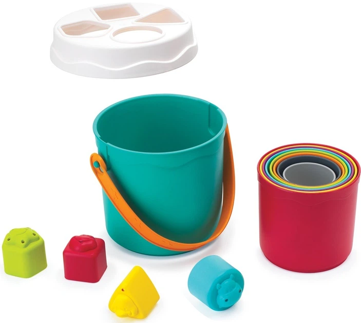 Розвиваюча іграшка Bkids Вежа зі стаканчиків з сортером 3404 (3021105034049) - зображення 4