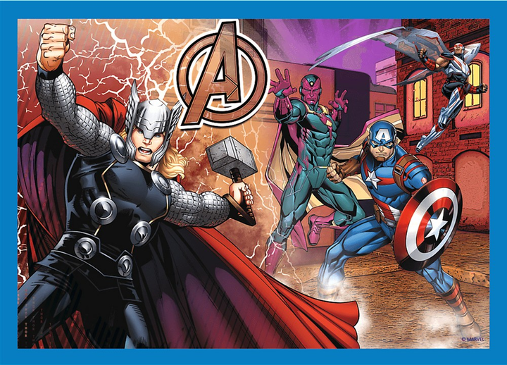 Пазли Trefl Marvel Avengers Сміливі Месники 4 в 1 207 елементів (5900511343861) - зображення 3