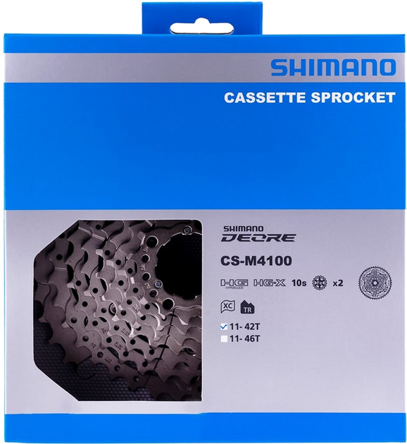 Касета Shimano CS-M4100 10rz 11-42 (4550170620769) - зображення 7