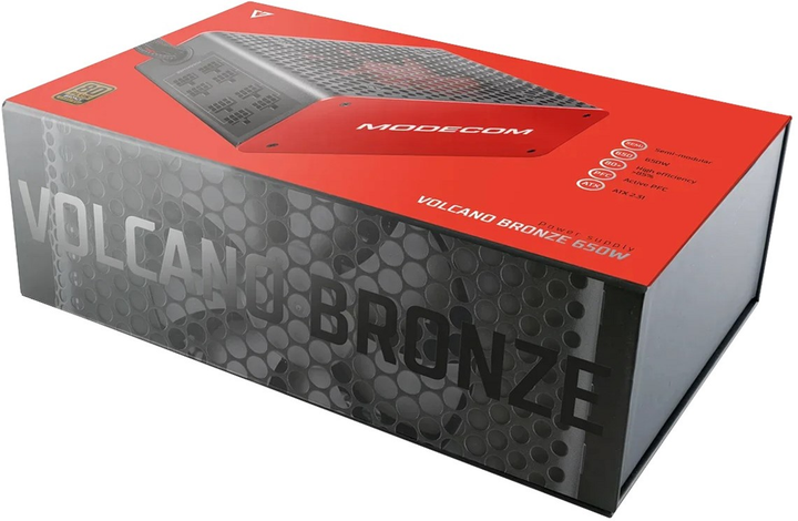Блок питания Modecom VOLCANO 650 BRONZE (ZAS-MC85-SM-650-ATX-VOLCA) - изображение 8