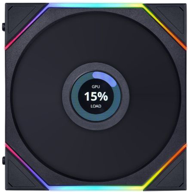 Кулер LIAN LI TL LCD 120-3, Black (G99.12TLLCD3B.00) - изображение 1