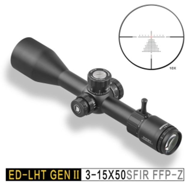 Прицел DISCOVERY Optics ED-LHT GENII 3-15X50SFIR FFP-Z 30mm подсветка (221001-2), шт - изображение 1