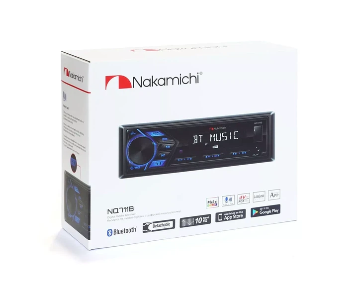 Автомагнітола 1DIN Nakamichi NQ711BМ з мультипідсвічуванням - зображення 4