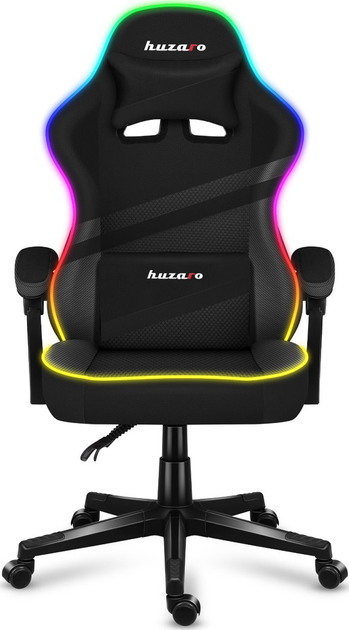 Fotel gamingowy Huzaro Force 4.4 RGB Black (5903796013160) - obraz 2