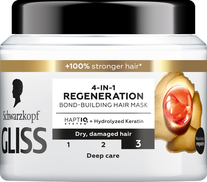 Maska do włosów Schwarzkopf Gliss Total Repair regenerująca 4 w 1 400 ml (9000101725896) - obraz 1