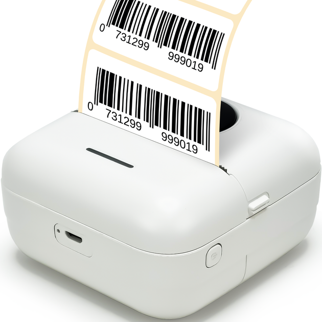 Портативный термопринтер JETIX Mini Printer Student + 5 рулонов самоклеящейся бумаги в комплекте - изображение 3