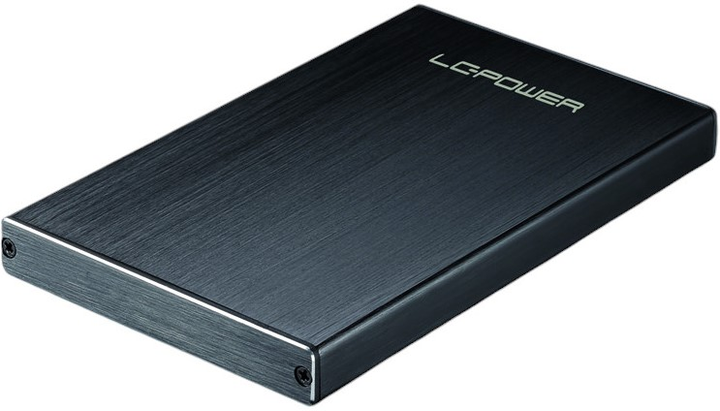 Зовнішня кишеня LC-Power LC-25U3-Becrux-C1 USB 3.1 Gen 2 Type-C 2.5" Black - зображення 1