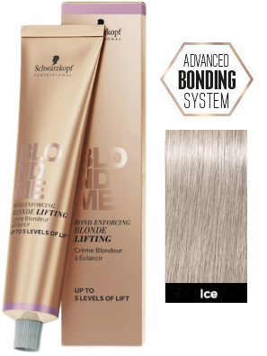Освітлюючий бондінг-крем Schwarzkopf Blondme Bond Enforcing Blonde Lifting L-Ice Лід 60 мл - Фото 2 Освітлюючий бондінг-крем Schwarzkopf Blondme Bond Enforcing Blonde Lifting L-Ice Лід 60 мл - зображення 2