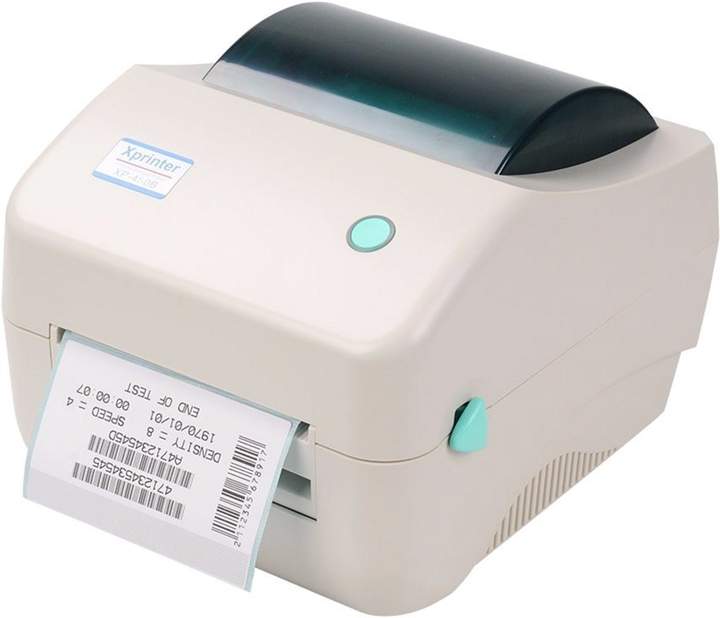 Принтер этикеток Xprinter XP-450B термопринтер наклеек и чеков 108мм USB для Новой почты (XP450B) - изображение 1