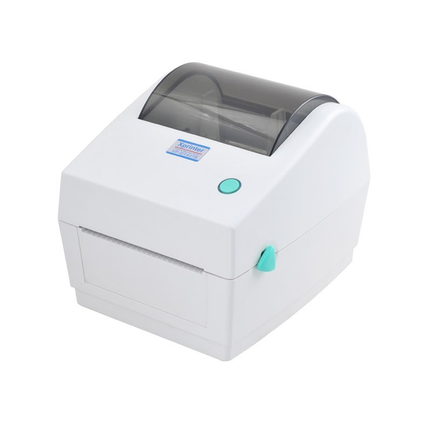 Термопринтер Xprinter XP-480B принтер этикеток, наклеек и штрих-кодов 108мм USB для Новой почты (XP480B, XP-DT480B) Белый - изображение 1