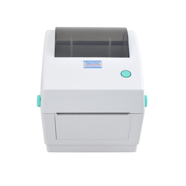 Термопринтер Xprinter XP-427B принтер этикеток, наклеек и чеков 108мм USB для Новой почты (XP427B, XP-DT427B) Белый - изображение 2