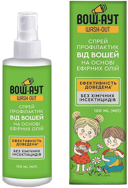 Протипедикулезный профилактический спрей против вшей - Wash-Out 100ml (100ml) (1190292-1994329608-2) - изображение 1