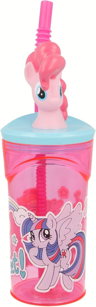 Butelka z słomką My Little Pony Glass 3D figure 360 ml (8412497805662) - obraz 4