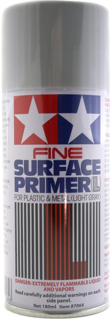 Ґрунтовка для поверхні Tamiya Fine Surface Primer світло-сіра (4950344075645) - зображення 1