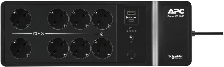 ИБП APC Back-UPS 600W/1050VA Schuko (BE1050G2-GR) - изображение 3