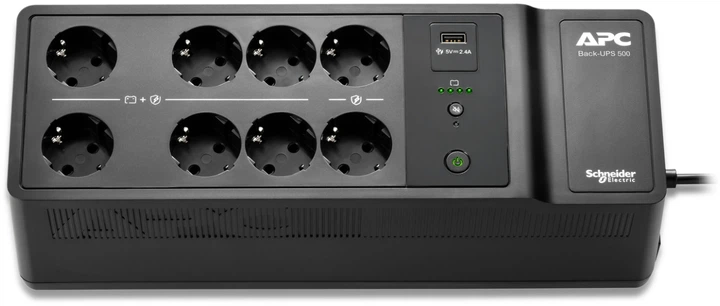ДБЖ APC Back-UPS 300W/500VA Schuko (BE500G2-GR) - зображення 4
