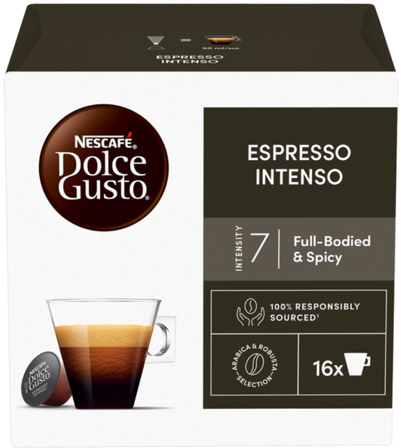 Кава в капсулах Nescafe Dolce Gusto Espresso Intenso (16 капсул=16 порцій) - Фото 2 Кава в капсулах Nescafe Dolce Gusto Espresso Intenso (16 капсул=16 порцій) - изображение 2