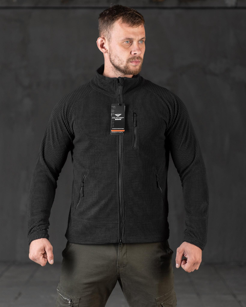 Тактична чоловіча демісезонна кофта Windblock Tactical 2XL чорна (89705) - зображення 1