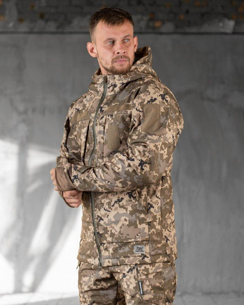 Тактична зимова куртка SoftShell 2XL піксель (89599) - зображення 2