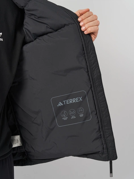 Пуховик зимний мужской Adidas Terrex Mt Goose Jkt IX7927 S Black
