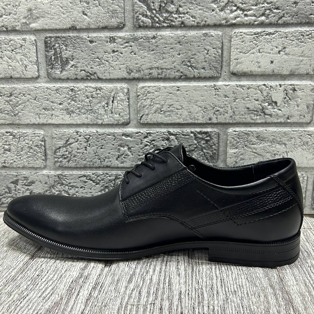 Туфли Karat кожаные синие 39 - изображение 6
