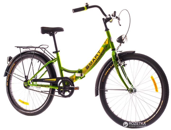 Велосипед Дорожник Smart 24 2016 Green (OPS-D-24-005-1) – фото, отзывы ...