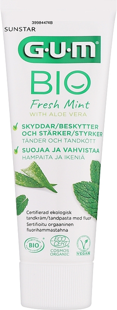 Зубная паста "Свежая мята" - G.U.M. Bio Fresh Mint Toothpaste 75ml (75ml) (1219020-198378707-2) - изображение 1