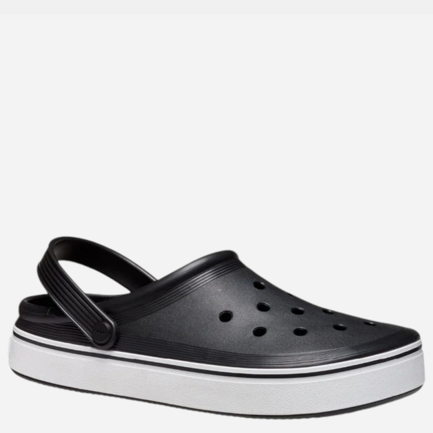 Chodaki męskie Crocs Crocband Clean Off Court 208371-001 41-42 (M8/W10) Czarne z białym (0196265226979) - obraz 3