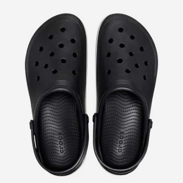 Чоловічі крокси Crocs Crocband Clean Off Court 208371-001 46-47 (M12) Чорні з білим (0196265226856) - зображення 4