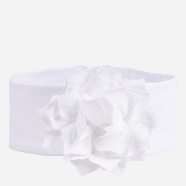 Opaska na głowę dziecięca dla dziewczynki YOCLUB Girls' Headband COP-0015G-0100 42-48 cm Biała (5904921610124) - obraz 2