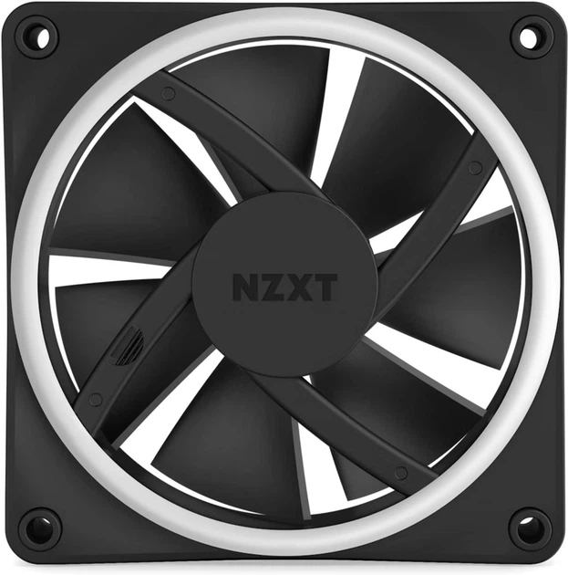 Повітряне охолодження для ПК NZXT F120RGB Duo - 120mm Dual-sided RGB Fan - Single Pack Black (RF-D12SF-B1) - зображення 2