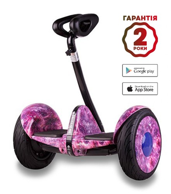 Гіроскутер міні-сігвей Mini Robot Mini 10,5 Bluetooth-колонка + APP (Космос Рожевий) 710134 - зображення 1