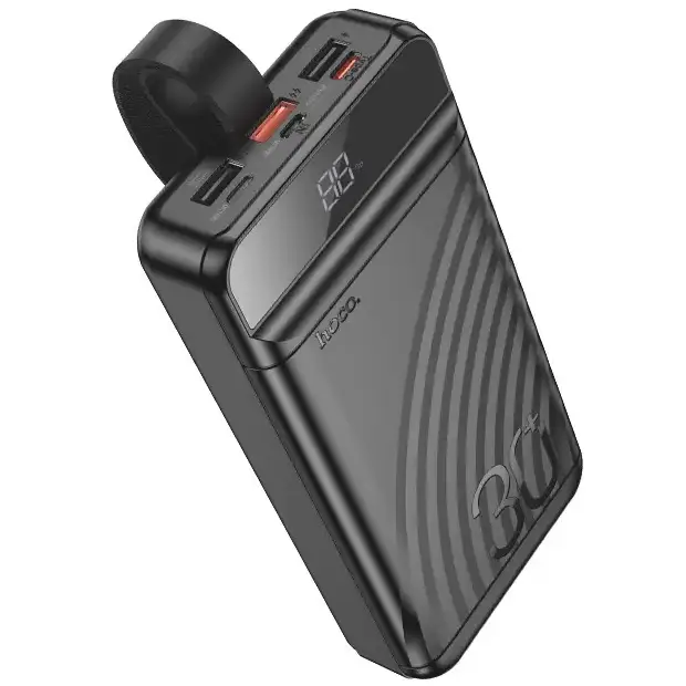 Powerbank Hoco J123В 30000 mAh зі швидкою зарядкою та ліхтариком Чорний G-10822 - Фото 1 Powerbank Hoco J123В 30000 mAh зі швидкою зарядкою та ліхтариком Чорний G-10822 - изображение 1