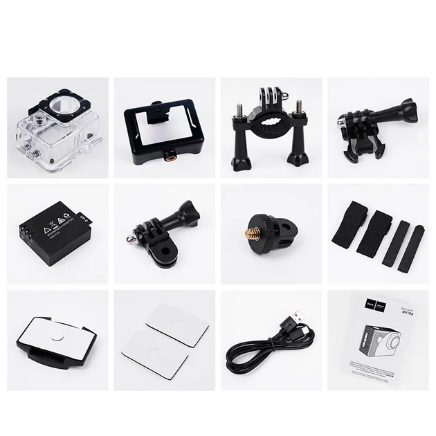 Экшн камера HOCO DV100 sports camera (6942007616799) - изображение 6