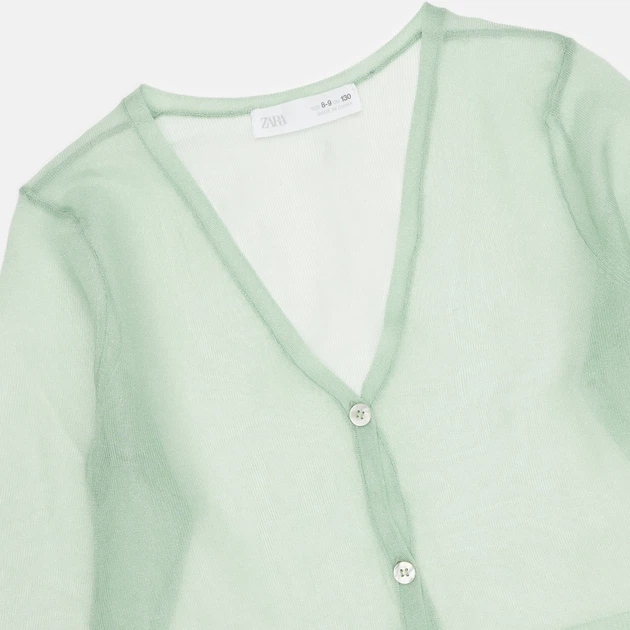 Свитер для девочек Zara 5987/606 130 см Мятный (05987606526330) - изображение 3