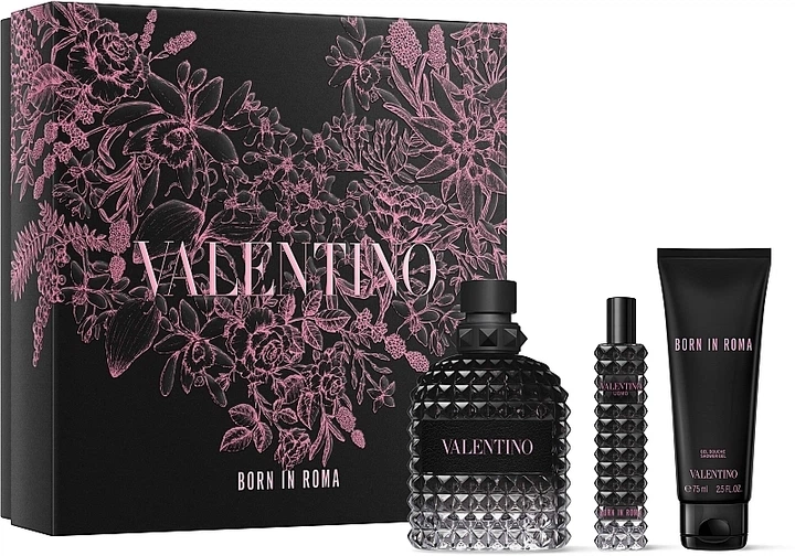 Valentino Uomo Born In Roma - Набір (edt/100ml + edt/15ml + sh/gel