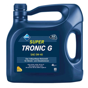 ARAL Олива моторна SuperTronic G 0W-40 4л - Фото 1 ARAL Олива моторна SuperTronic G 0W-40 4л - изображение 1