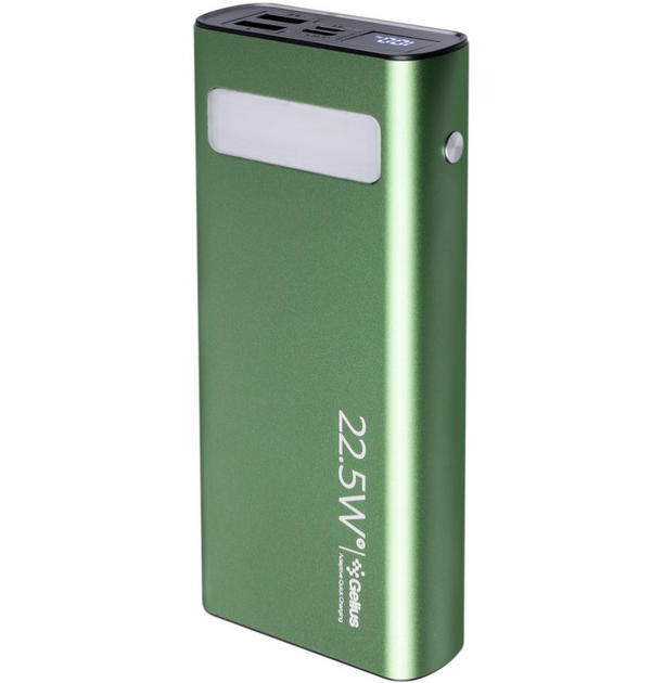 Додаткова батарея Gelius Lightstone GP-PB300i 20000mAh QC+PD 22.5W Green - зображення 3