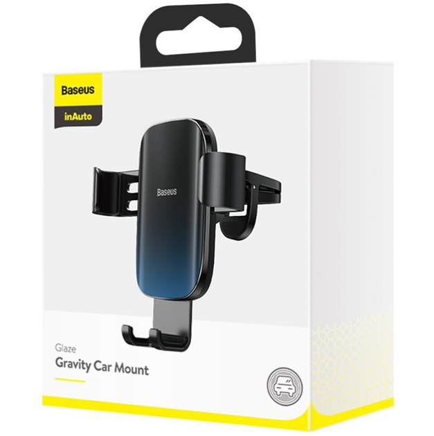 Автодержатель Baseus Glaze Gravity Car Mount (SUYL-LG01) черный (на дефлектор) - Фото 7 Автодержатель Baseus Glaze Gravity Car Mount (SUYL-LG01) черный (на дефлектор) - изображение 7