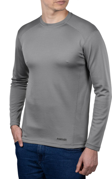 Лонгслив тактический мужской “Punisher” Polartec Power Dry 281z Stone Grey 2XL - изображение 1