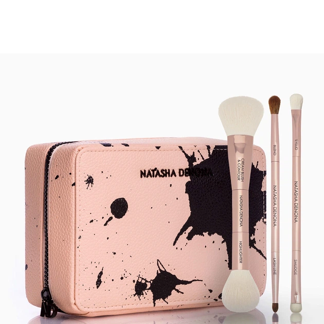 Кисти для макияжа Natasha Denona Travel Brush Set and Makeup Pouch