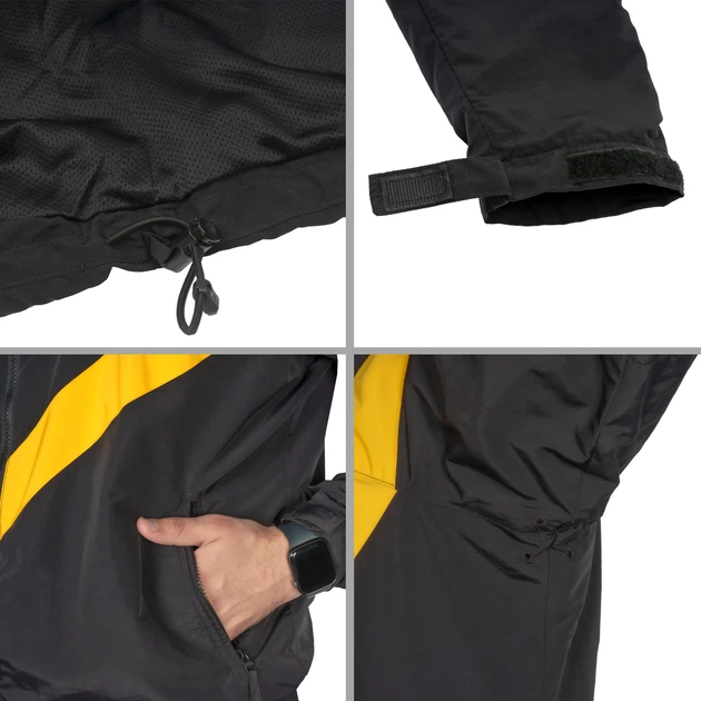 Куртка US ARMY APFU Physical Fit для тренувань, Чорний, X-Small Long - Фото 4 Куртка US ARMY APFU Physical Fit для тренувань, Чорний, X-Small Long - зображення 4