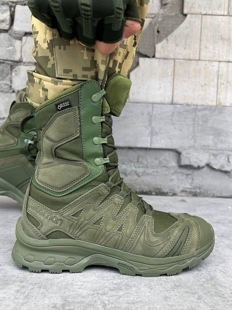 Тактические берцы Salomon Quest 4D Forces High GTX Olive 40 - изображение 1