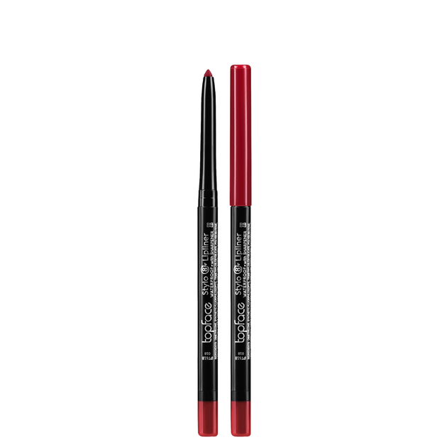 Карандаш для губ водостойкий TopFace Stylo Lipliner №018 Карминовый - Фото 1 Карандаш для губ водостойкий TopFace Stylo Lipliner №018 Карминовый - изображение 1