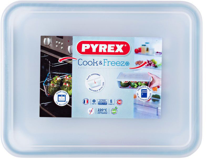 Форма для запікання Pyrex Cook&Freeze з кришкою 22x17 см (3137610000711) - зображення 4