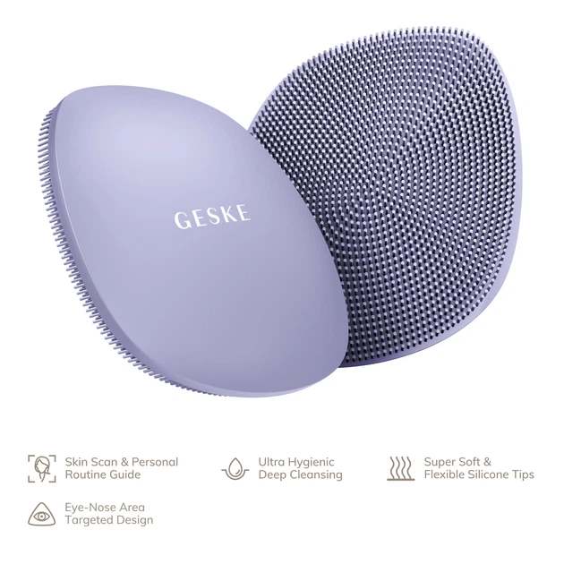 Щітка для обличчя GESKE Facial Brush 4в1 purple - зображення 7