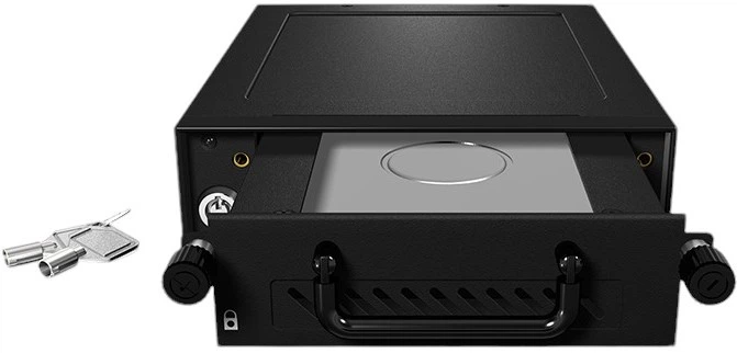 Kieszeń wewnętrzna ICY BOX Carrier IB-148SSK-B 1x5.25" - 3.5" i 2.5" SATA/SAS HDD/SSD Black - obraz 4