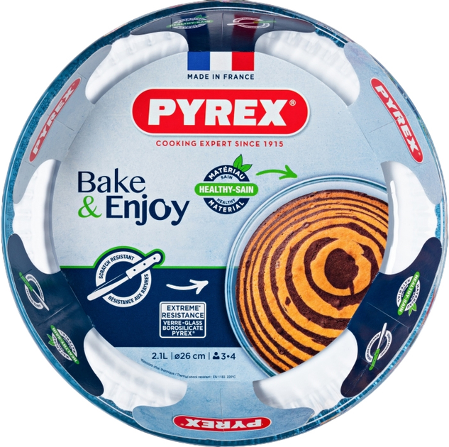 Форма для запікання Pyrex Bake&Enjoy прозора 26 см (3137610000797) - зображення 2