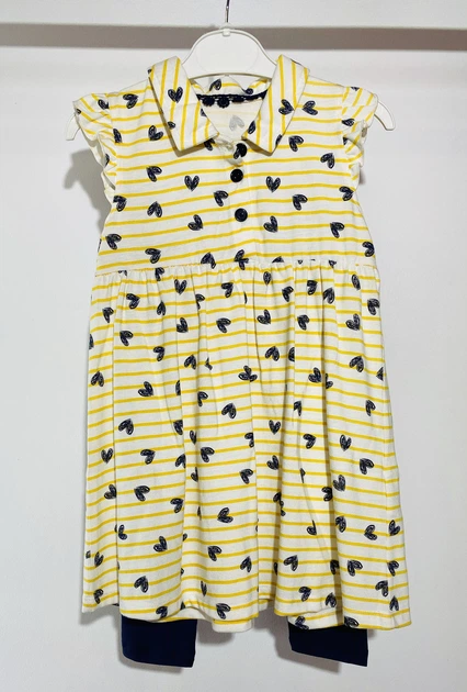 Костюм для девочки Matalan 201744 104 см Желтый - Фото 3 Костюм для девочки Matalan 201744 104 см Желтый - изображение 3