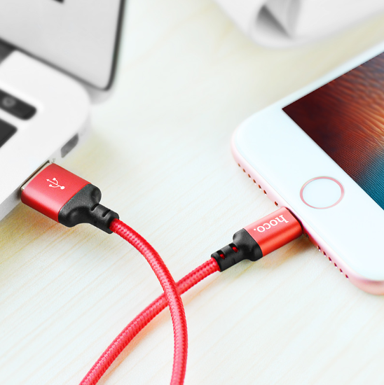 Кабель Hoco X14 Times Speed Lightning 2m (iPhone) Red - Фото 6 Кабель Hoco X14 Times Speed Lightning 2m (iPhone) Red - изображение 6